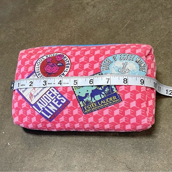 Estee Lauder Cosmetic Makeup Travel Bag- Pink Hotel Resort - Picture 11 of 12